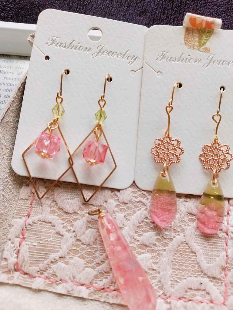 ピンク系アクセ3個セット