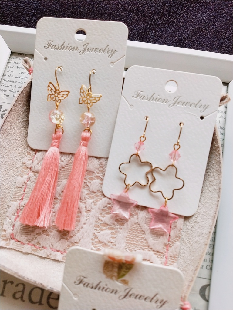 ピンク系 ピアスセット