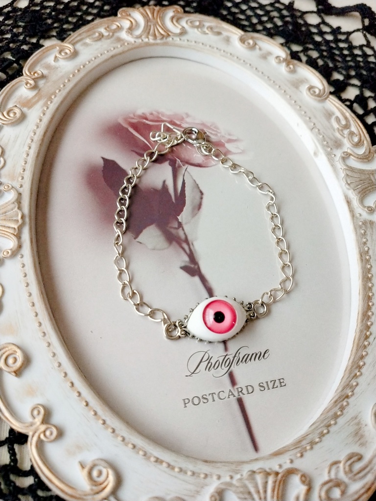 目玉ブレスレット(ぴんく)