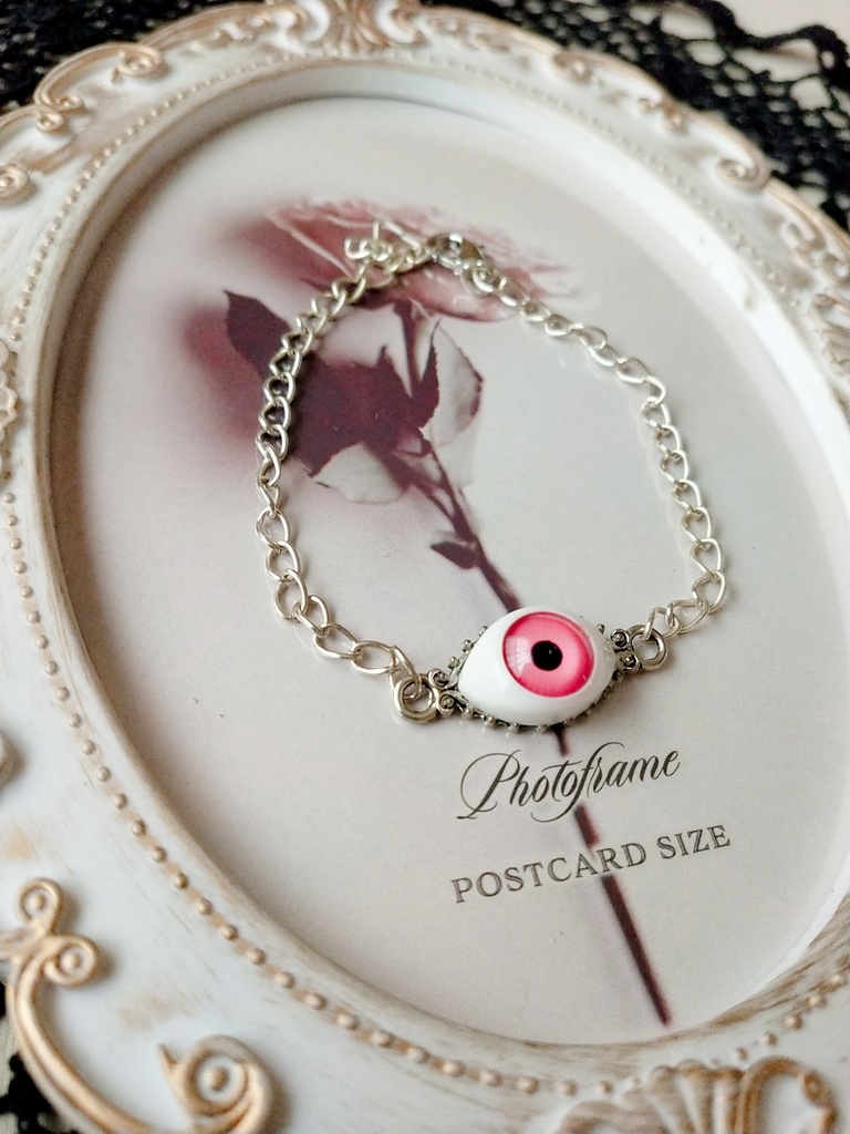 目玉ブレスレット(ぴんく)