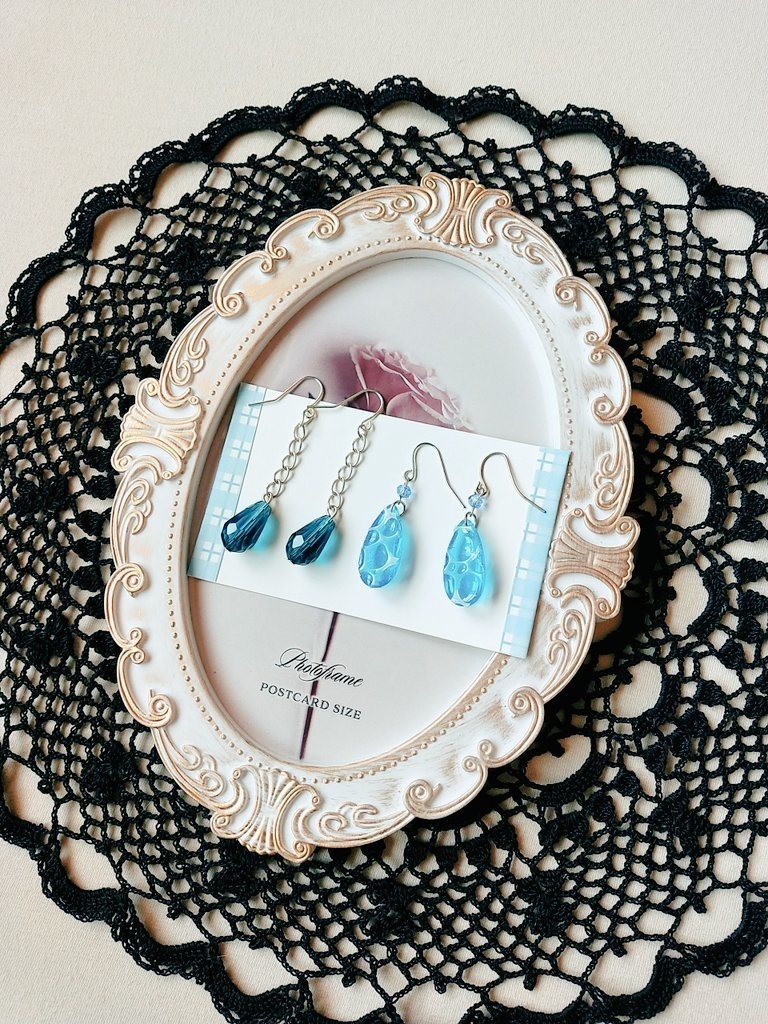 水色推し色ピアスセット