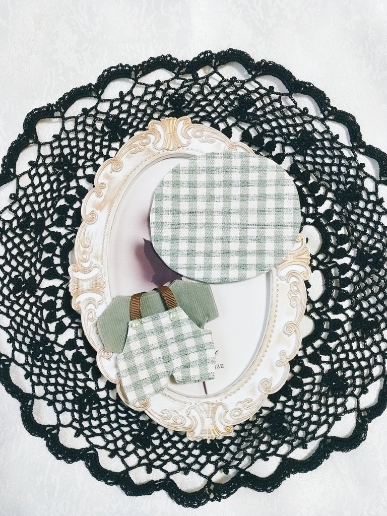 10cm ぬい服 サロペット+Tシャツ+帽子 3点セット