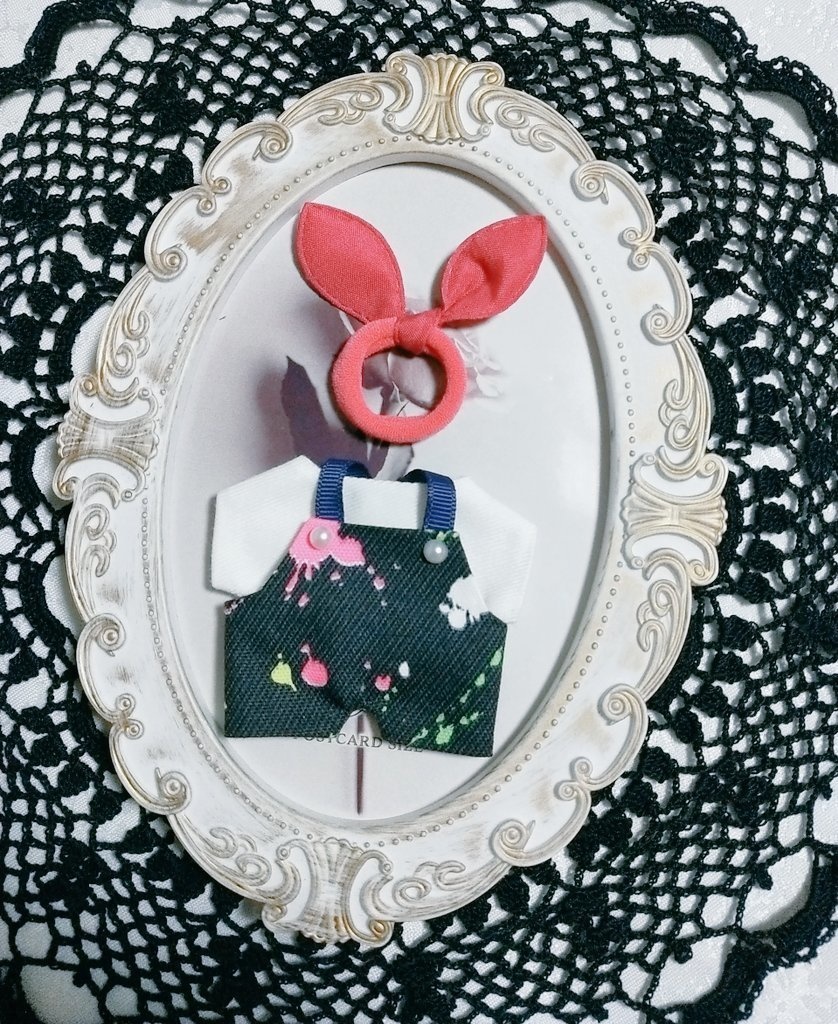 10cm ぬい服 サロペット3点セット