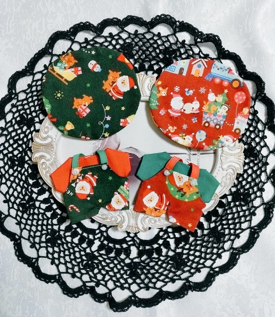 クリスマス3点セット サロペット+Tシャツ+帽子
