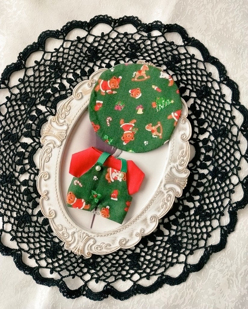 クマ柄サロペット3点セット