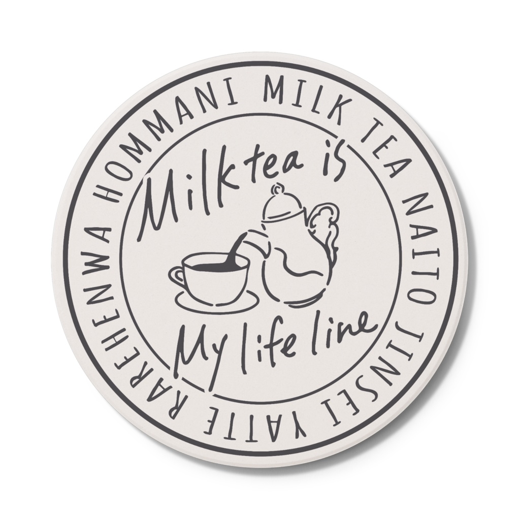 Milk tea コースター