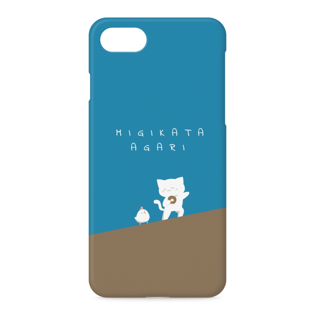 iPhoneケース ネコとニワトリ