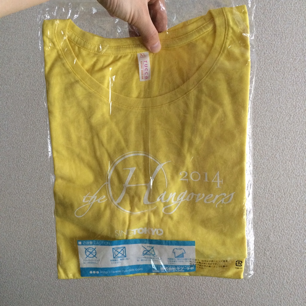 the Hangovers 「SINGTOKYO」Tシャツ