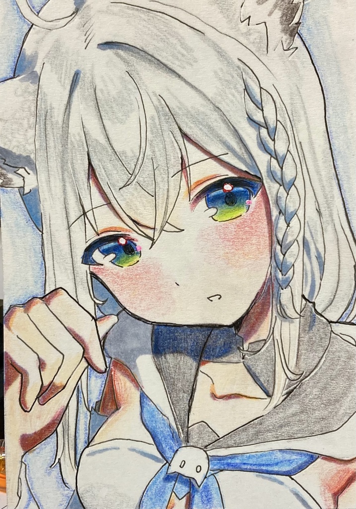 【ポストカード原画】 白上フブキ ホロライブ