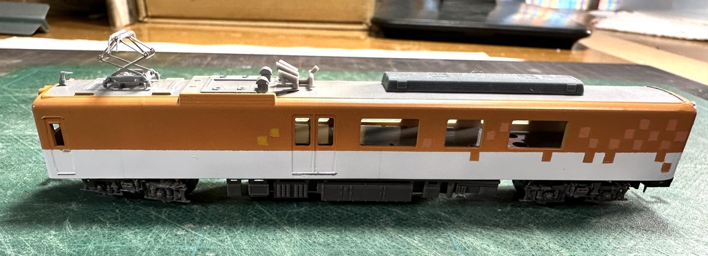 1/150 Nゲージ 24形近畿の電気計測車 床板付ベースキット版