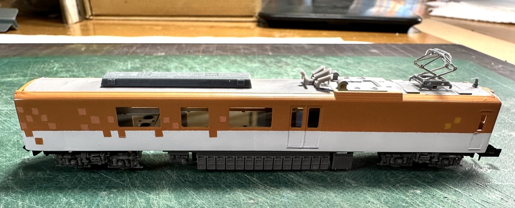 1/150 Nゲージ 24形近畿の電気計測車 床板付ベースキット版