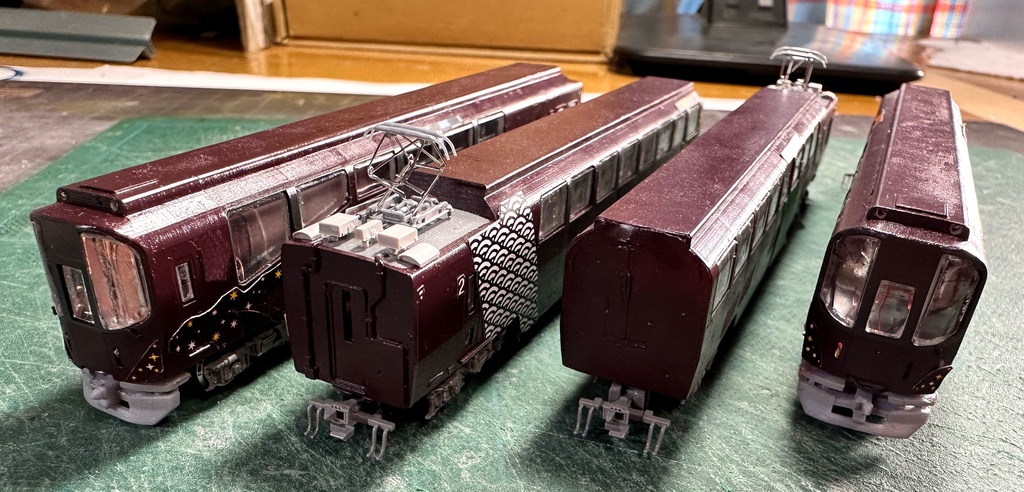 1/150 Nゲージ 近畿の団体専用列車 更新後タイプ 床板付ベースキット版