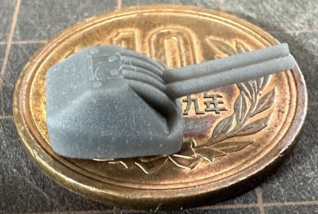 1/700 長12.7㎝連装高角砲(レッドサンブラッククロス)4個入り