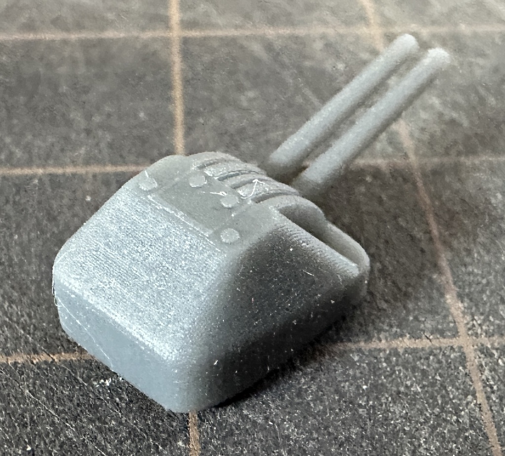 1/700 長12.7㎝連装高角砲(レッドサンブラッククロス)4個入り