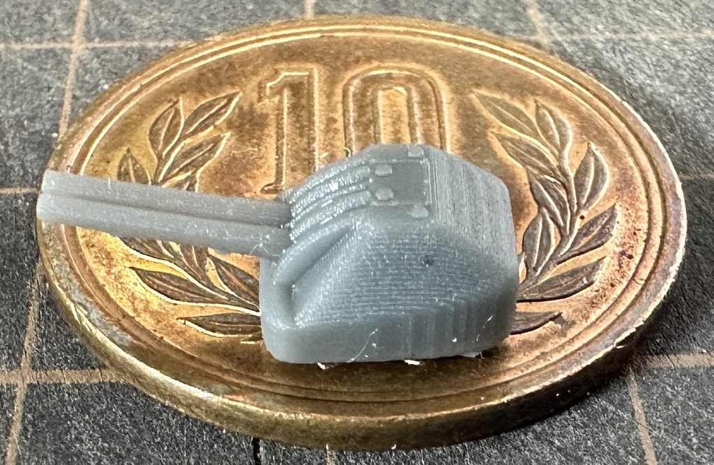 1/700 日本海軍長10㎝連装高角砲 4個入り