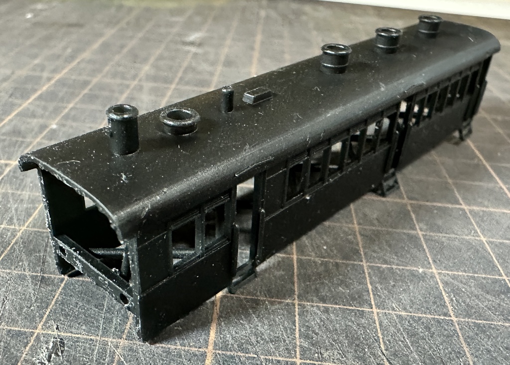 9mmゲージ 初瀬軌道蒸気動車タイプ 1両キット版黒レジン仕様