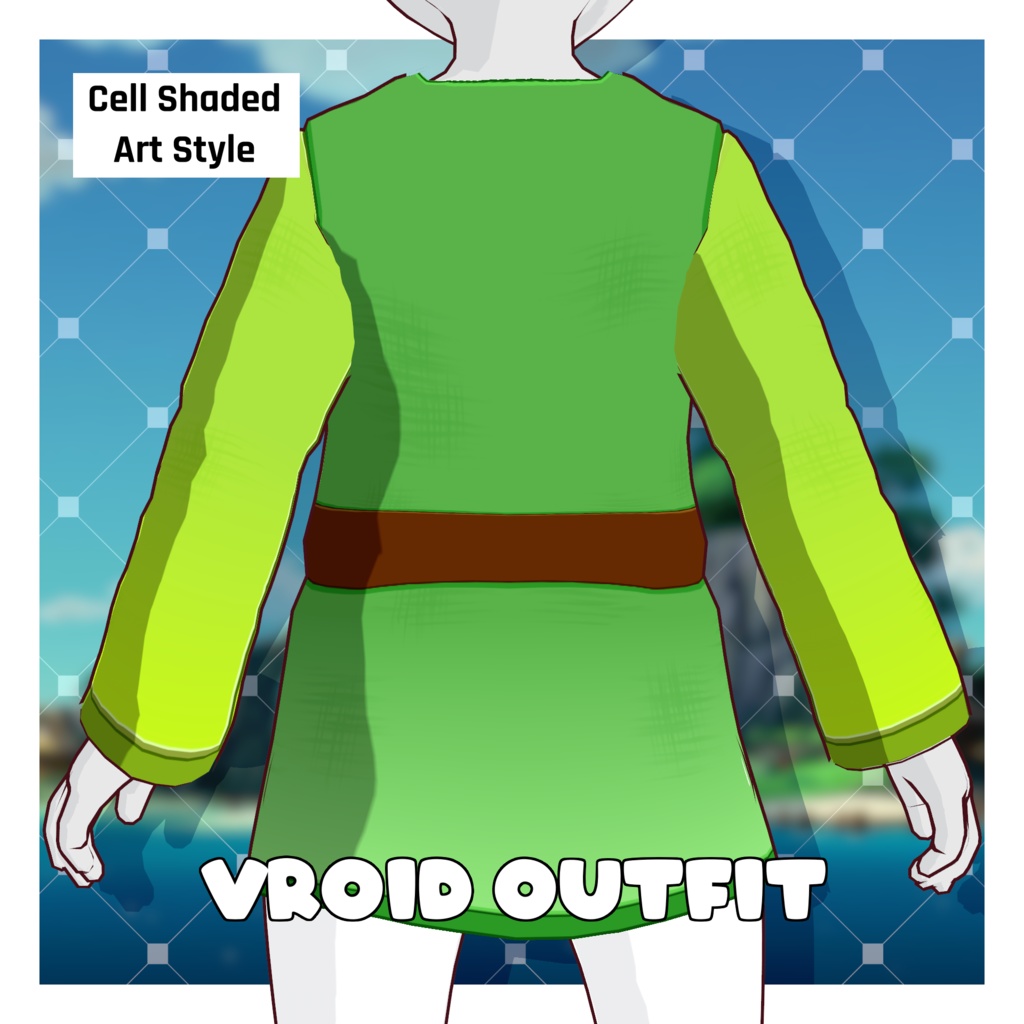 ヒーロー&アイランドチュニック – ゼルダの伝説 【VRoid】 (Hero & Island Tunic – Zelda: Wind Waker)