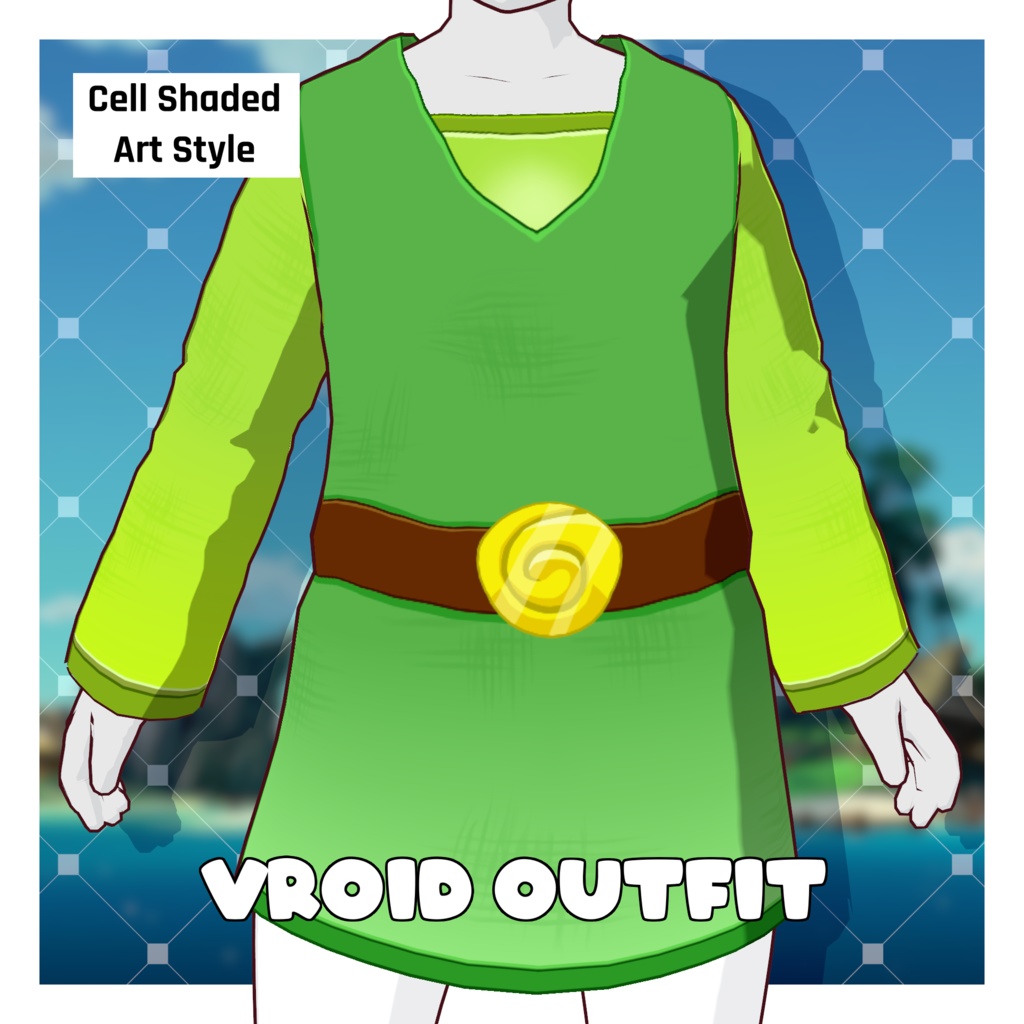 ヒーロー&アイランドチュニック – ゼルダの伝説 【VRoid】 (Hero & Island Tunic – Zelda: Wind Waker)