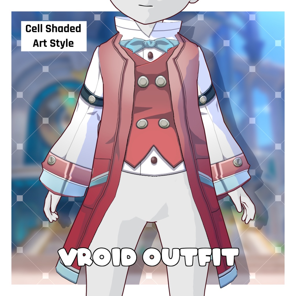 [VRoid] Melusine Jackets / Blue & Red - Genshin Impact - Realm of the ...