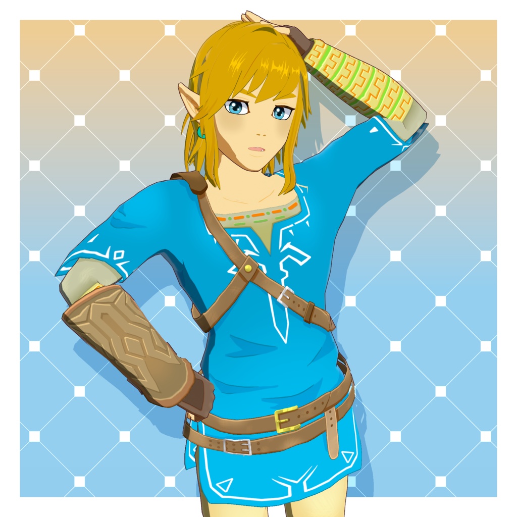 Adoptable Model: Link - BoTW Outfit [Fully Rigged VRM + ARKit Model]