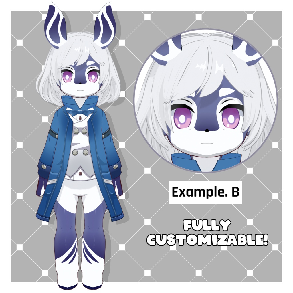 メルシーヌ – 原神風【カスタマイズ可能】【VRoid】 (Melusine – Genshin-style)