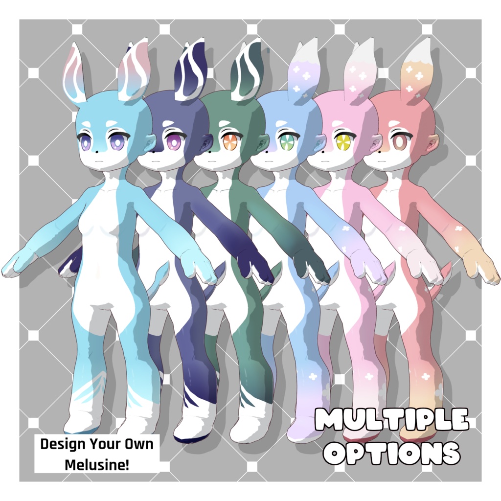 メルシーヌ – 原神風【カスタマイズ可能】【VRoid】 (Melusine – Genshin-style)