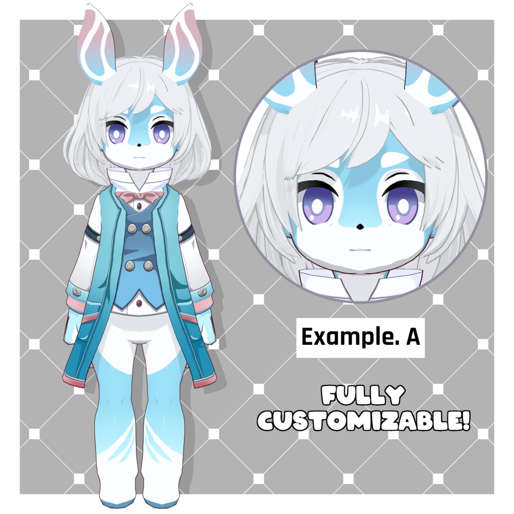 メルシーヌ – 原神風【カスタマイズ可能】【VRoid】 (Melusine – Genshin-style)