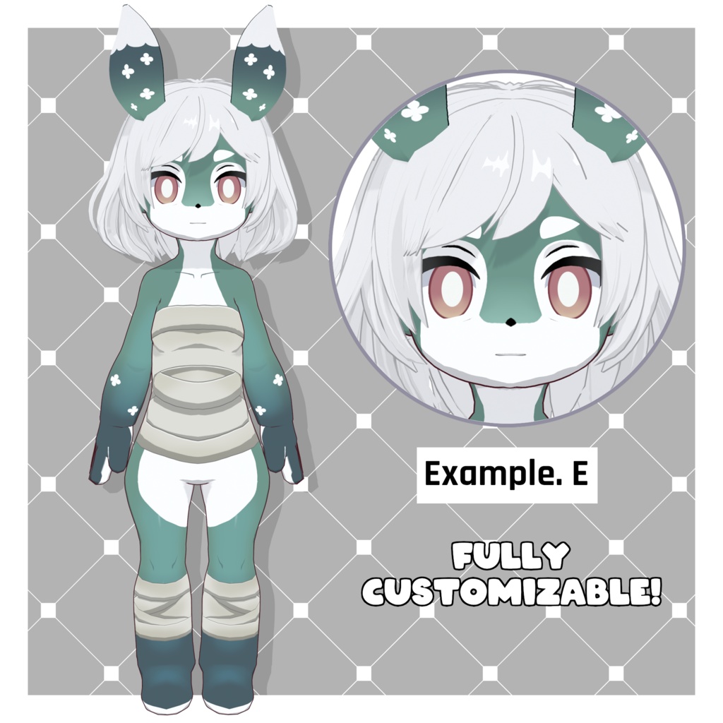 メルシーヌ – 原神風【カスタマイズ可能】【VRoid】 (Melusine – Genshin-style)