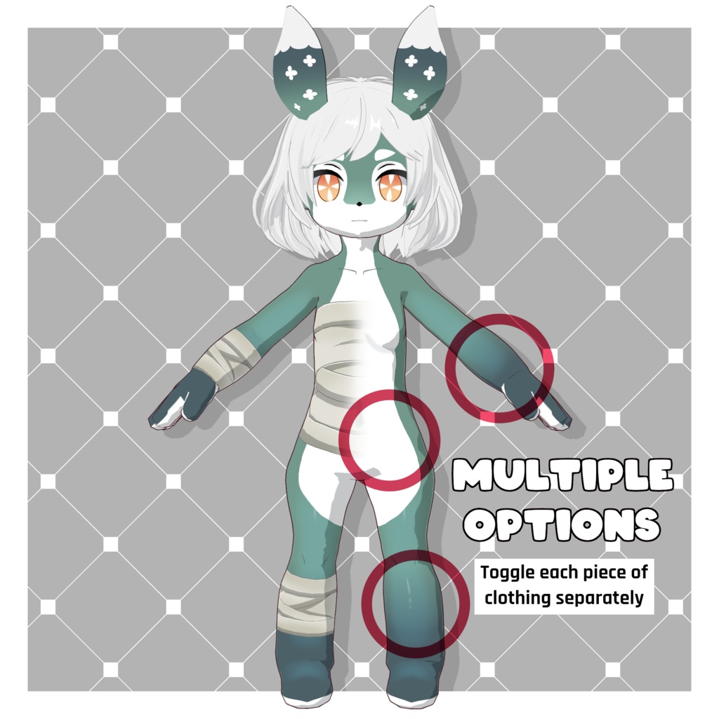 メルシーヌ – 原神風【カスタマイズ可能】【VRoid】 (Melusine – Genshin-style)