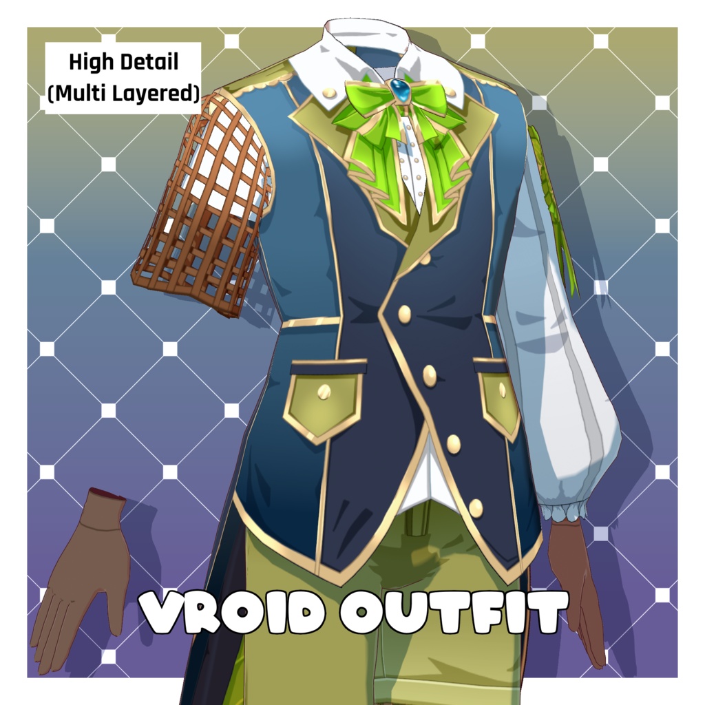 アルパイン衣装セット – オリジナルデザイン【VRoid】 (Alpine Outfit – Original Design)