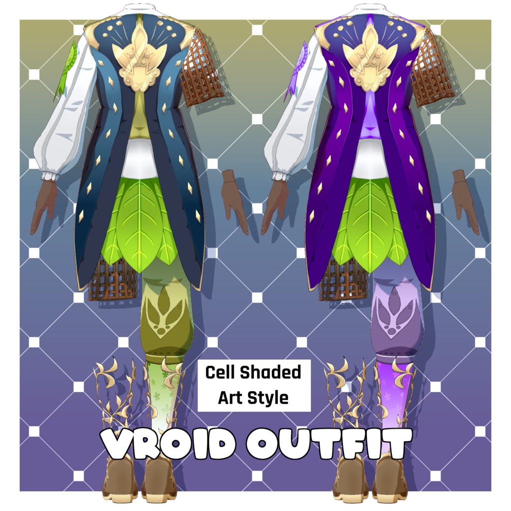 アルパイン衣装セット – オリジナルデザイン【VRoid】 (Alpine Outfit – Original Design)