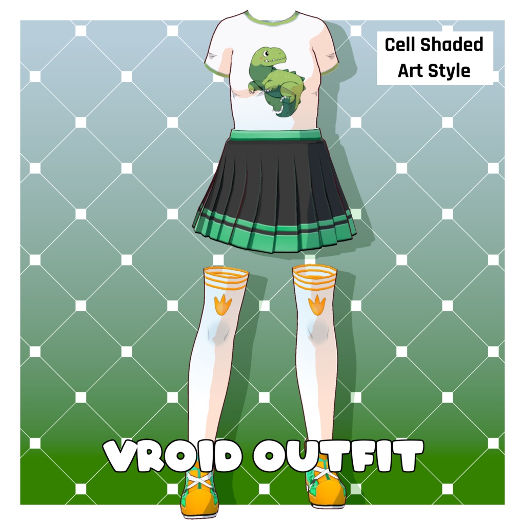 チヨ恐竜衣装 – オリジナルデザイン【VRoid】 (Chiyo Dino Outfit – Original Design)