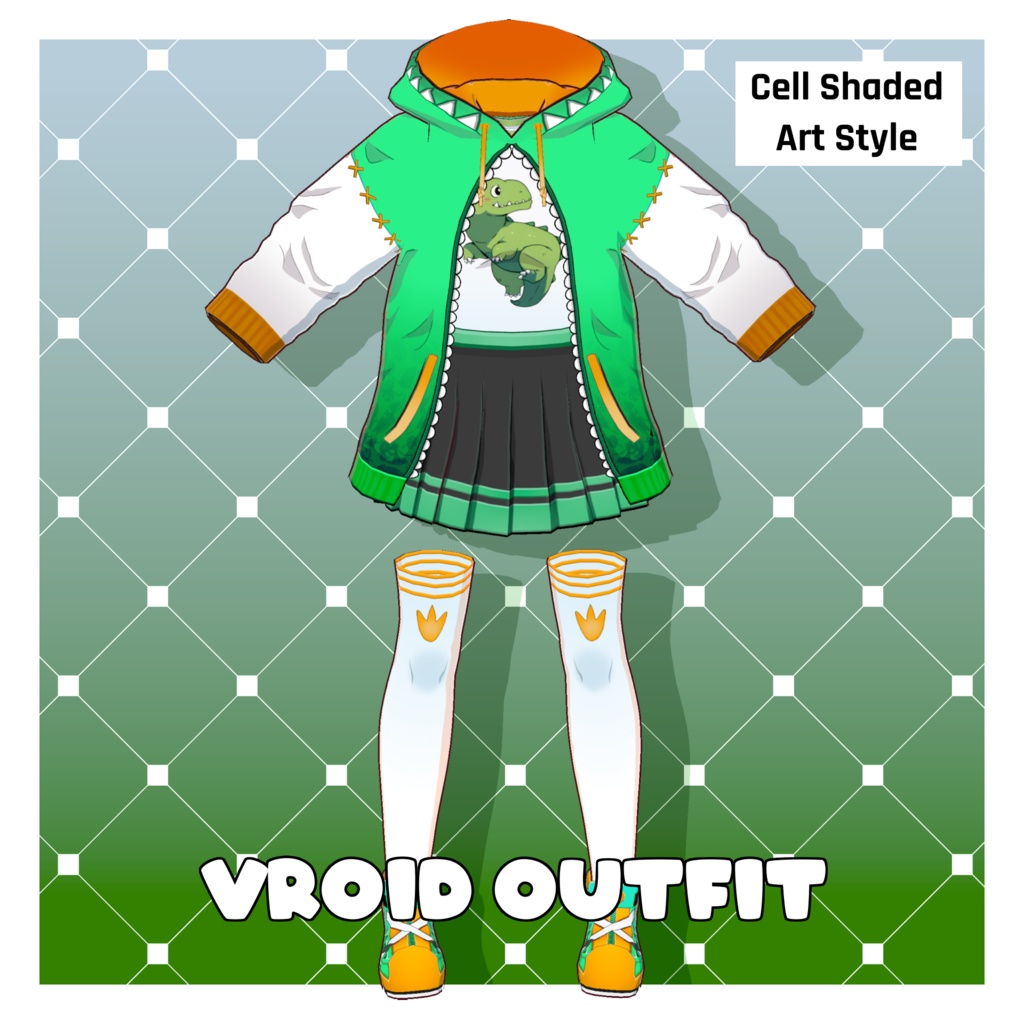 [VRoid Outfit/衣装] Chiyo - Dino Outfit