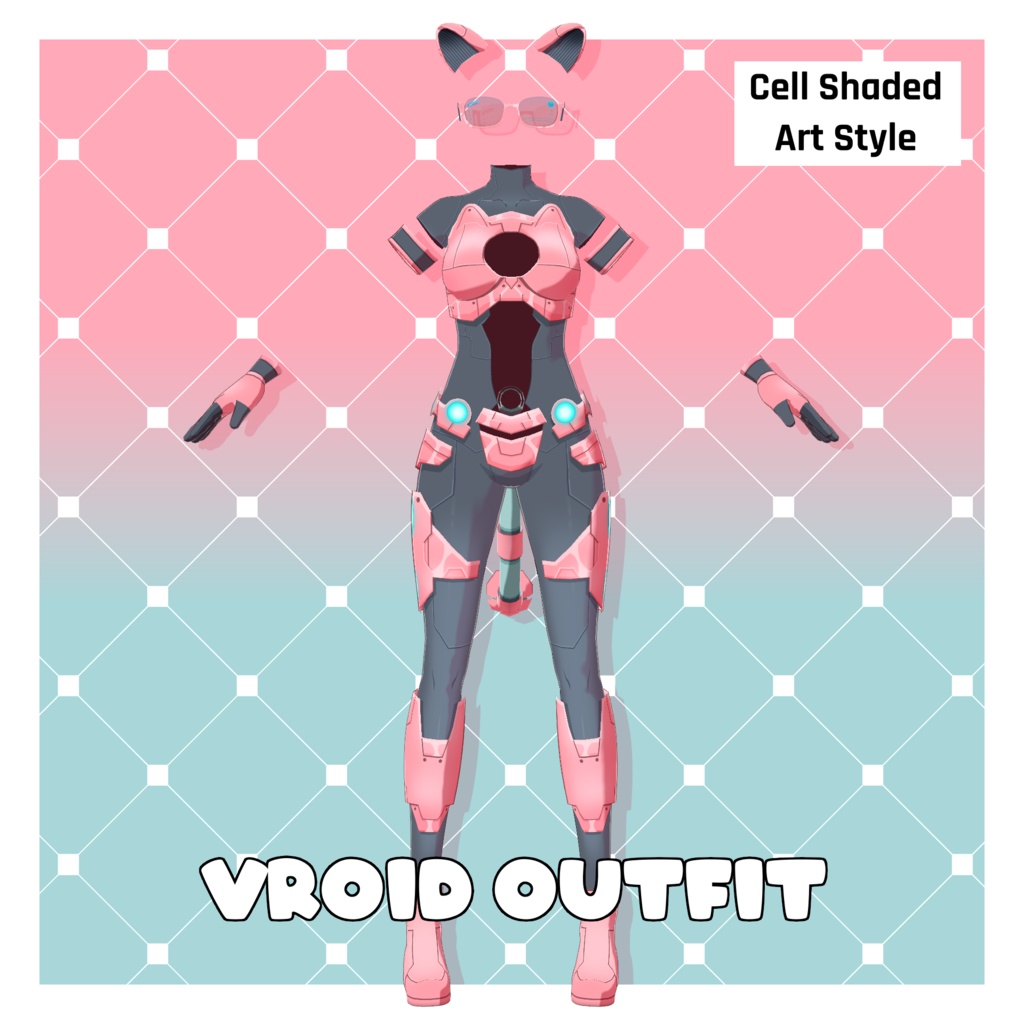 モモコメカ衣装 – オリジナルデザイン【VRoid】 (Momoko Mech Outfit – Original Design)
