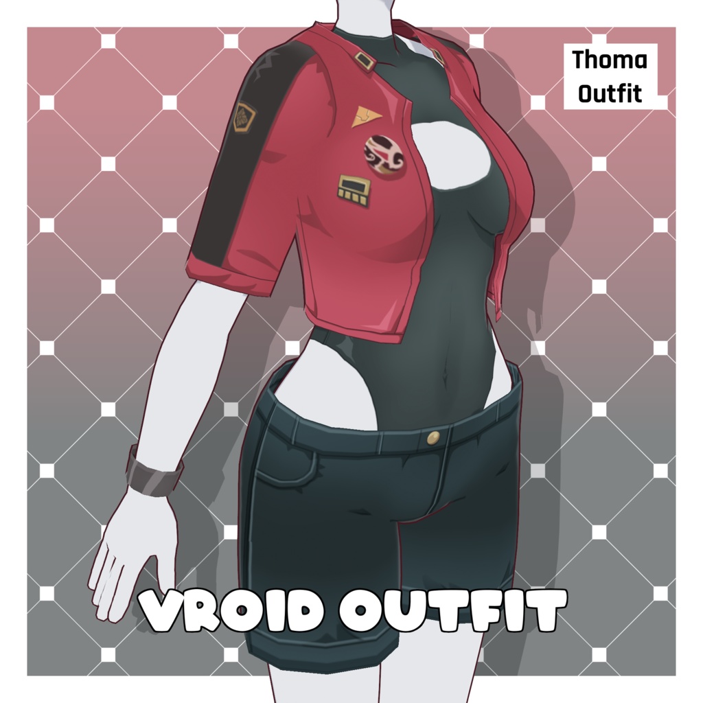 トーマコスプレ衣装【VRoid】 (Thoma Cosplay Outfit)