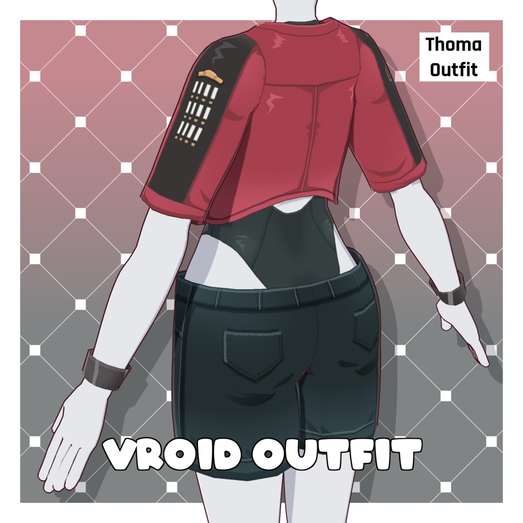 トーマコスプレ衣装【VRoid】 (Thoma Cosplay Outfit)