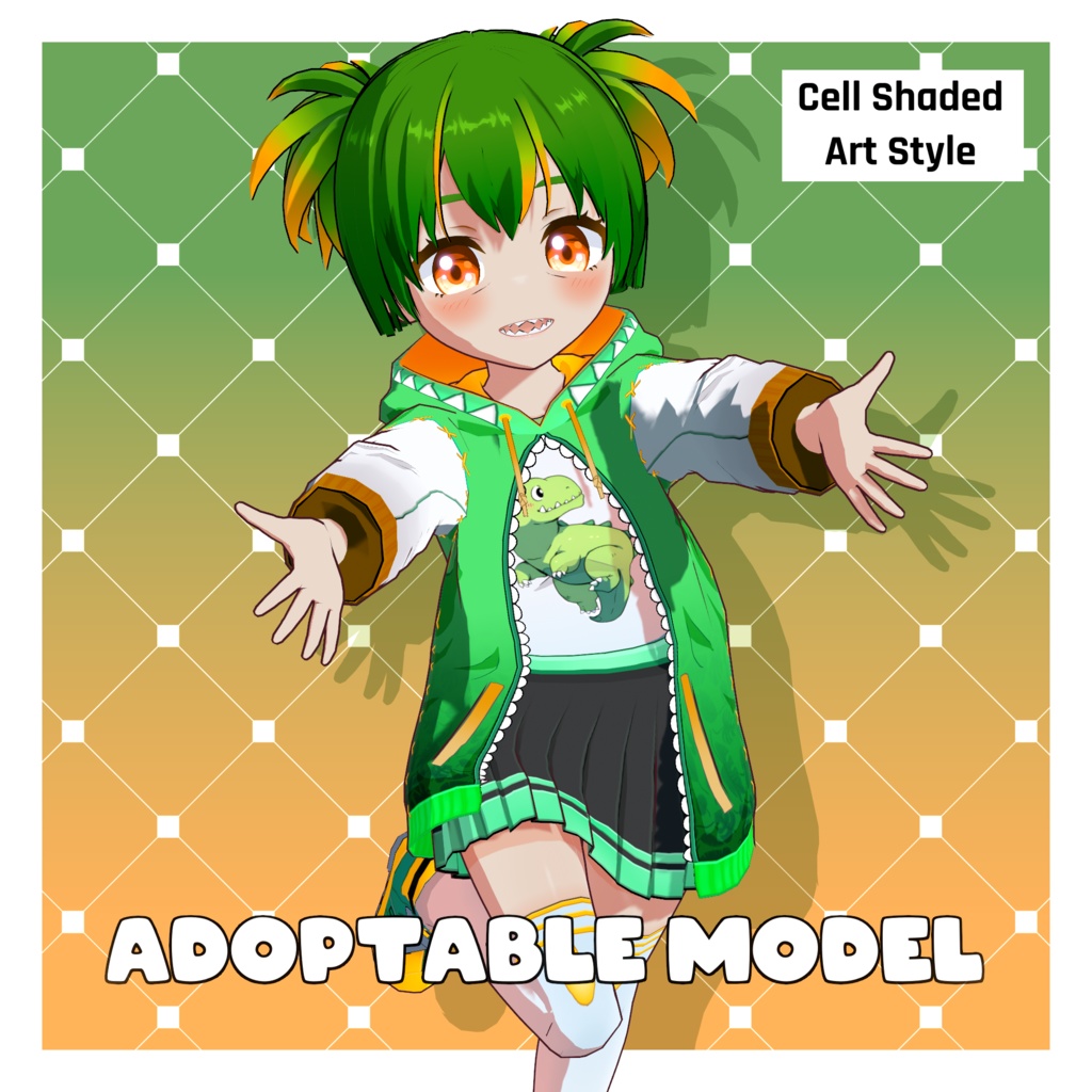 [VRM Adoptable/採用可能] Character - Chiyo [VRM + ARKit Model]