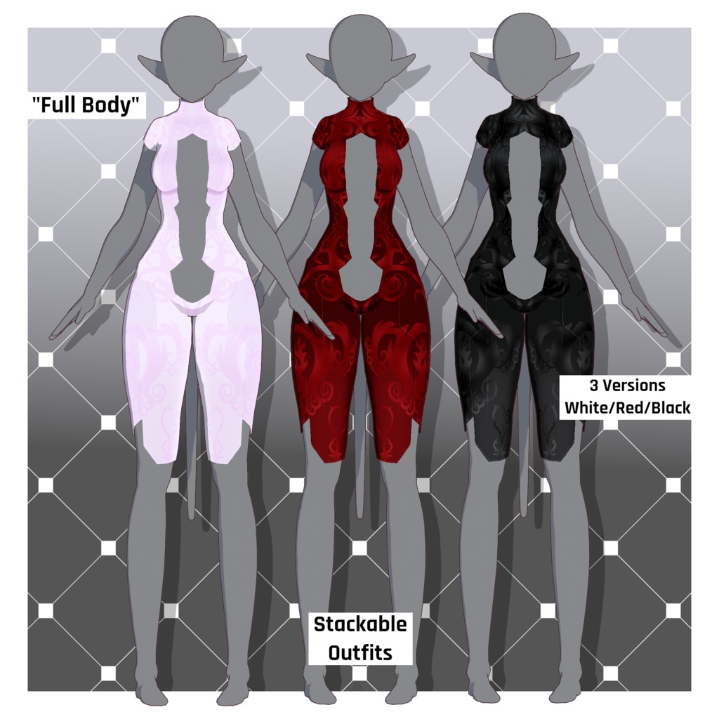 デーモン – タンドファイア【カスタマイズ可能】【VRoid】 (Demon – Tanned Fire)