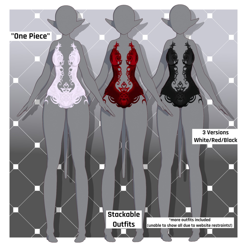 デーモン – タンドファイア【カスタマイズ可能】【VRoid】 (Demon – Tanned Fire)