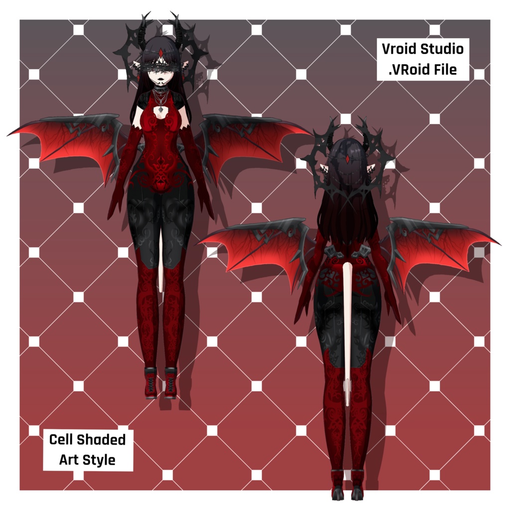 デーモン – クイーン【カスタマイズ可能】【VRoid】 (Demon – Queen)