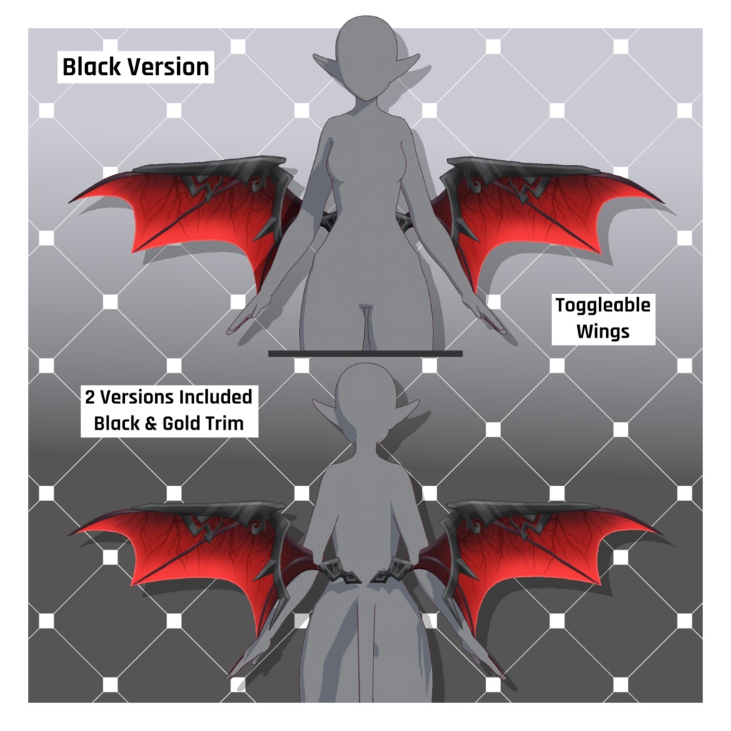 デーモン – クイーン【カスタマイズ可能】【VRoid】 (Demon – Queen)