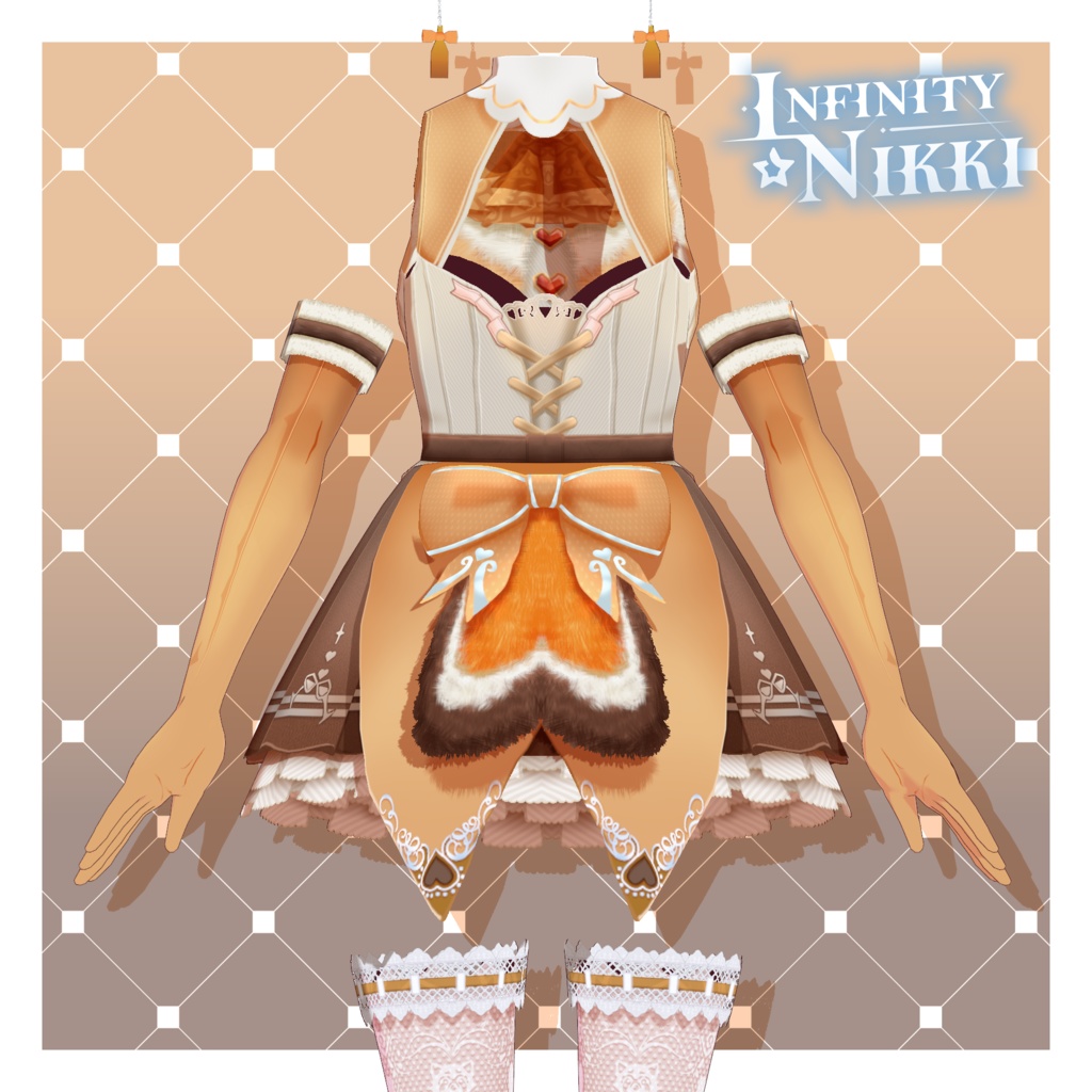 インフィニティニッキ衣装 – ビブクーンの世界【VRoid】 (Infinity Nikki Outfit – Bibcoon Realm)