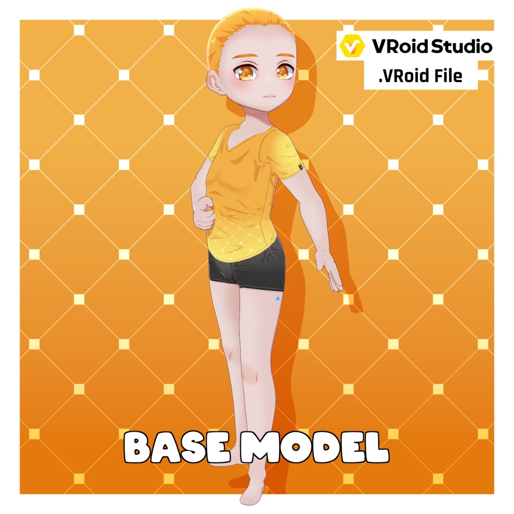 アニメ体型プリセット – チビ少年【VRoid】 (Anime Base – Boy Chibi)