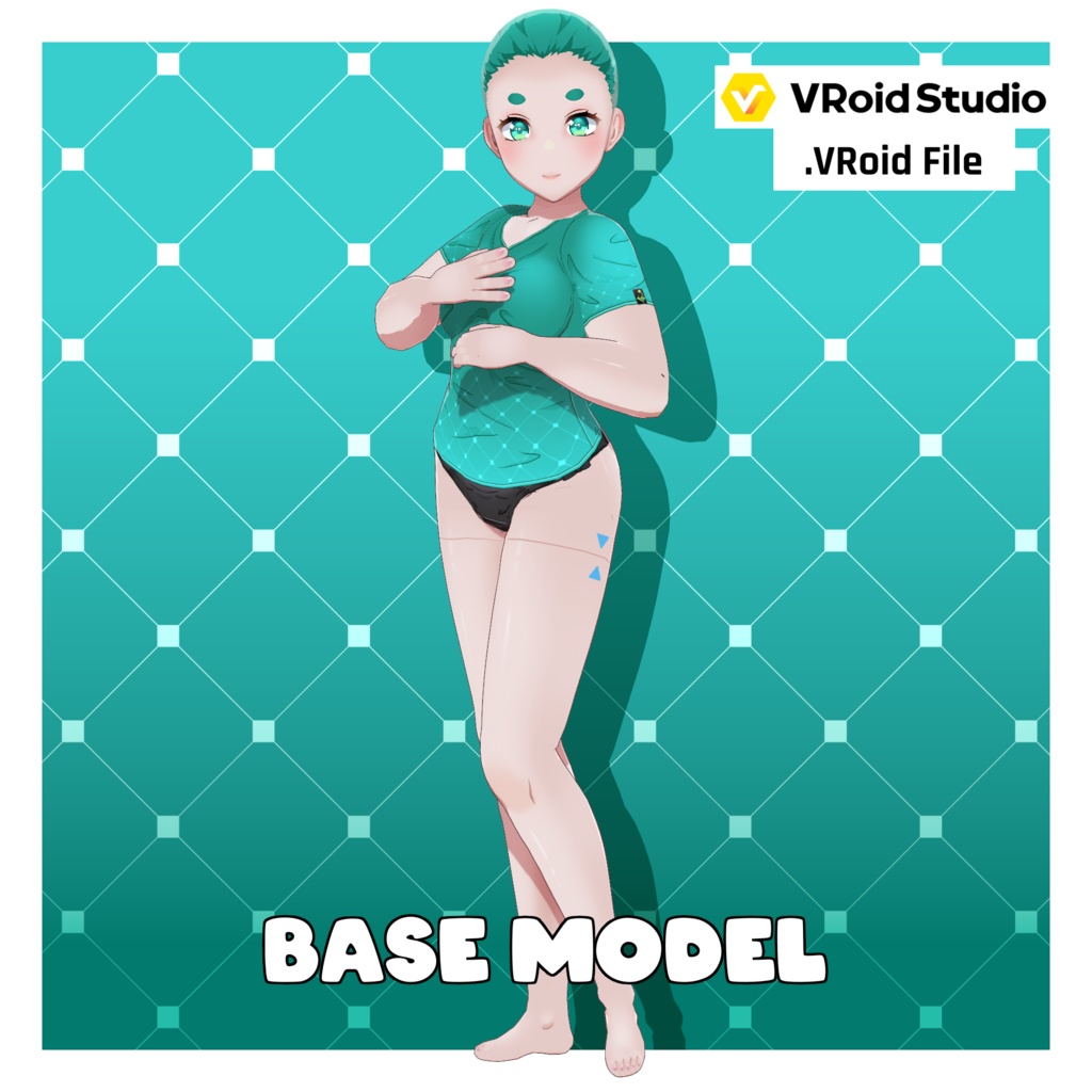 アニメ体型プリセット – ティーンガール・ぽっちゃり【VRoid】 (Anime Base – Teen Girl Chubby)