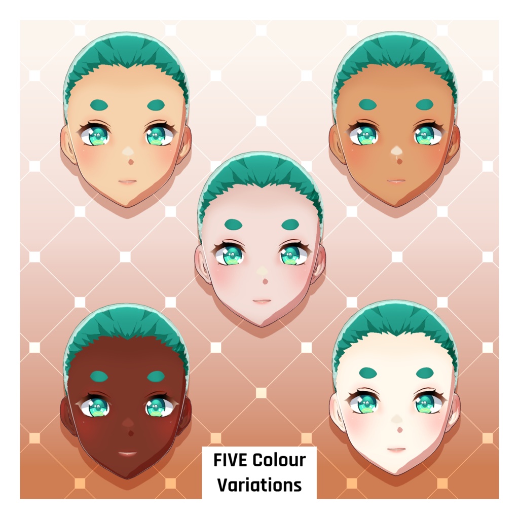 アニメ体型プリセット – ティーンガール・ぽっちゃり【VRoid】 (Anime Base – Teen Girl Chubby)