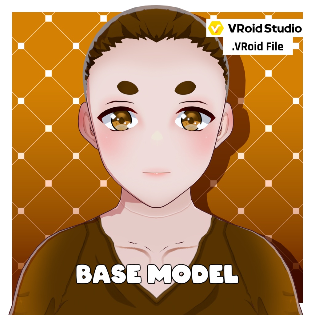 アニメ体型プリセット – ティーンボーイ・ぽっちゃり【VRoid】 (Anime Base – Teen Boy Chubby)