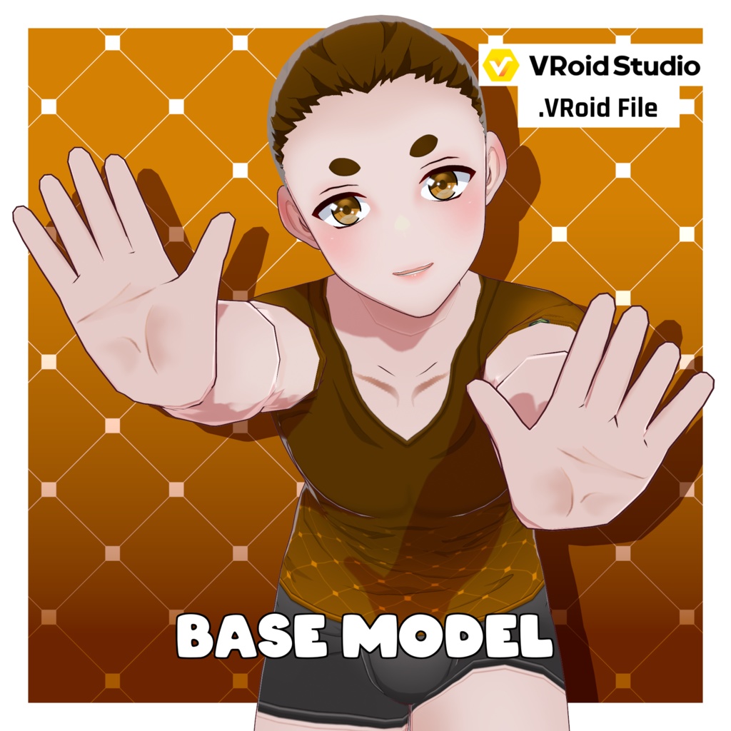 Anime Base - Teen Boy - Chubby [VRoid Preset/プリセット]