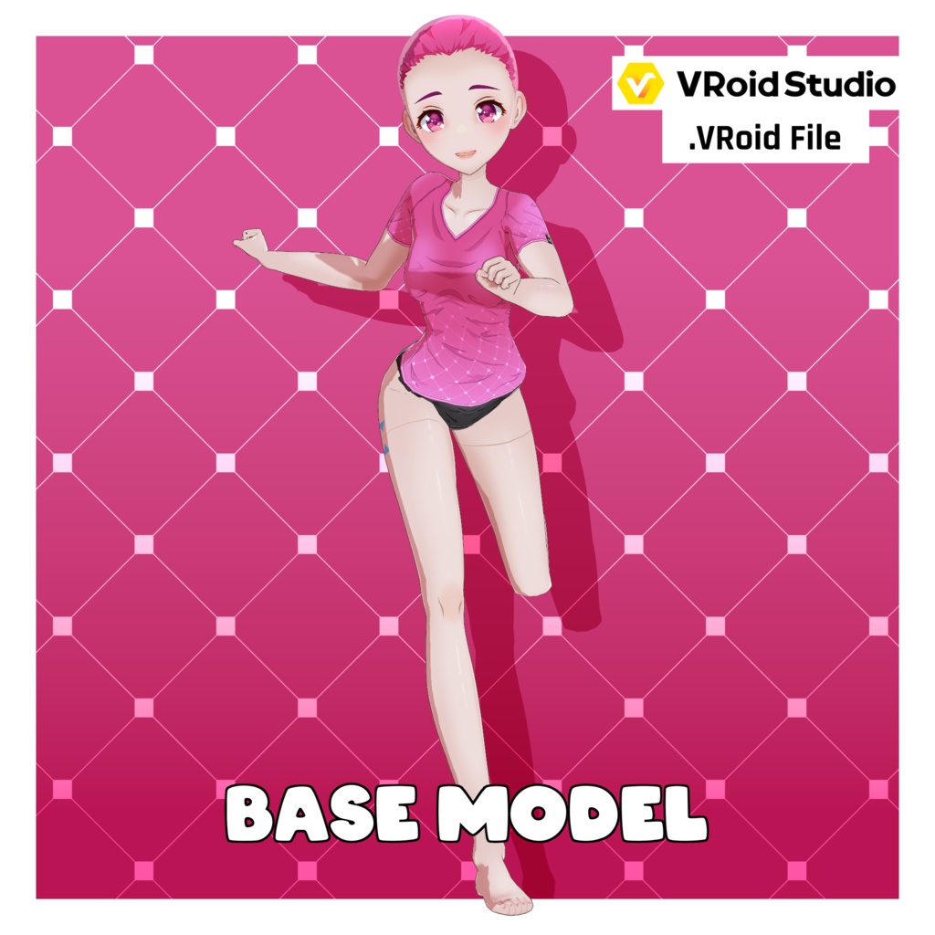 アニメ体型プリセット – ティーンガール【VRoid】 (Anime Base – Teen Girl)