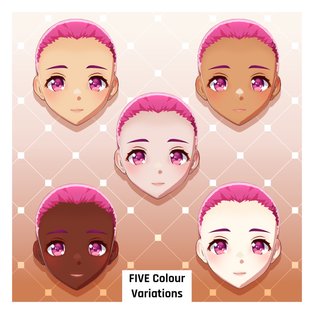 アニメ体型プリセット – ティーンガール【VRoid】 (Anime Base – Teen Girl)