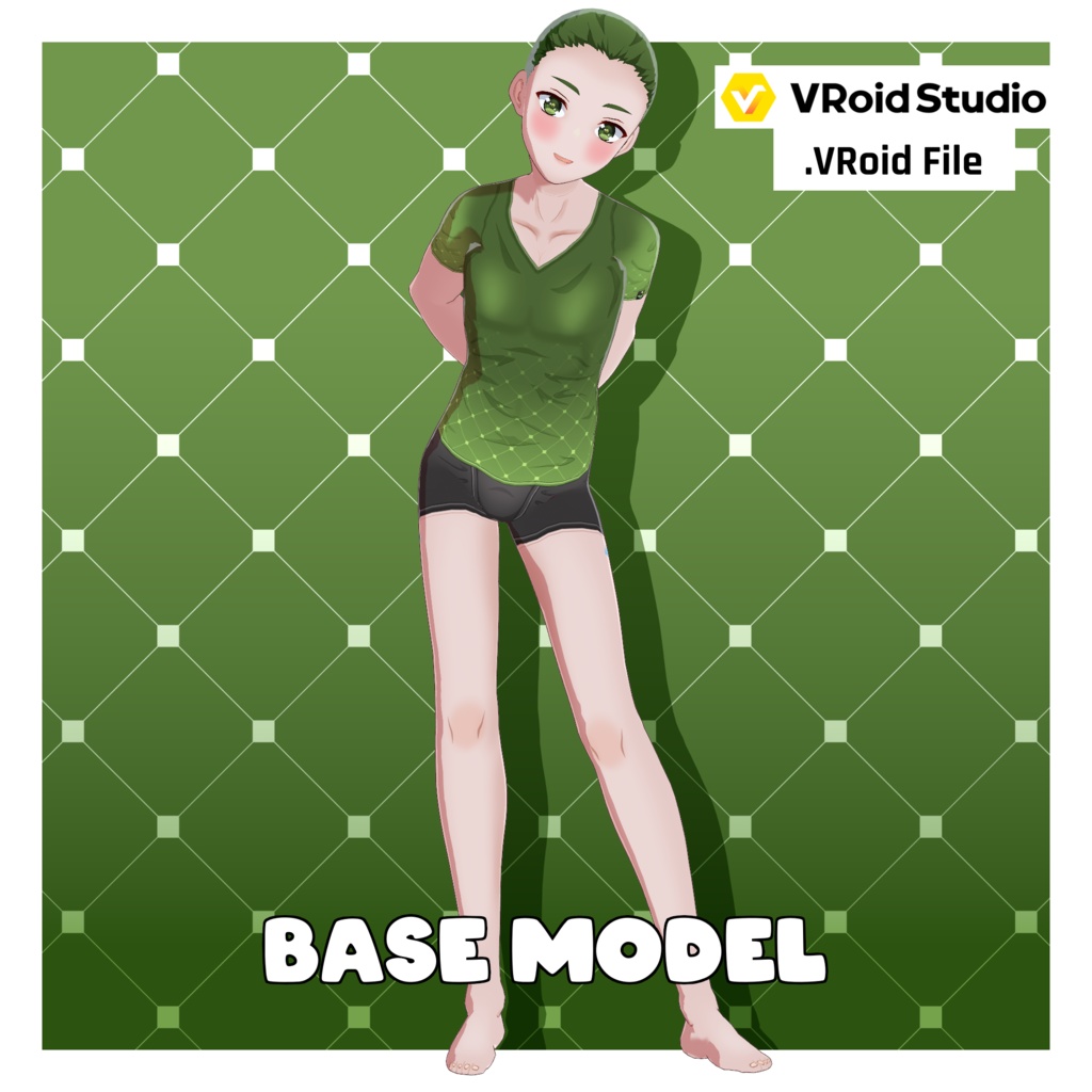 アニメ体型プリセット – ティーンボーイ【VRoid】 (Anime Base – Teen Boy)